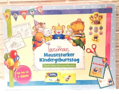 Leo Lausemaus Kindergeburtstag Kinder-Party Tisch Deko Set zum Basteln