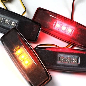 4x Smoked Lens Dually Fender LED Side Marker Light For 1994-2002 Dodge Ram Truck - Picture 1 of 7
