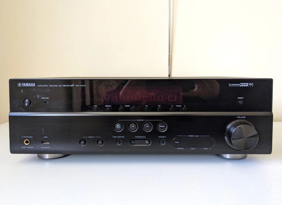 YAMAHA RX-V471 SURROUND SOUND AV RECEIVER 5.1 CHANNEL HDMI DOLBY PRO LOGIC II DT - Image 1 of 4