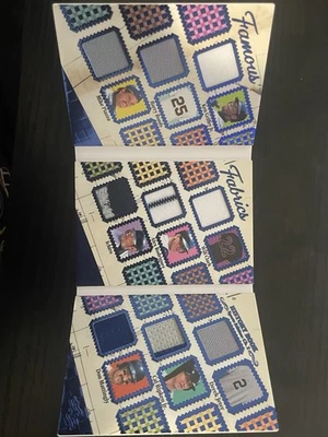 Libro de historia Leaf 2025 telas famosas juego de béisbol memorabilia usada/8 Foto 1 de 4