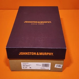 Johnston & Murphy Hawkins Venetian Leather Dress Shoes Size US Men's 9.5 Medium - Picture 1 of 14