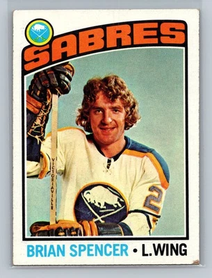1976-77 Topps #191 Brian Spencer Buffalo Sabres - Image 1 of 2