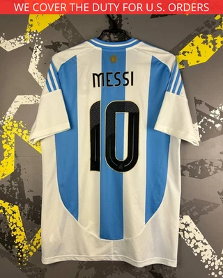 Camisa de futebol Messi Argentina casa 2024-2025 Adidas masculina L ig93 - Imagem 1 de 4