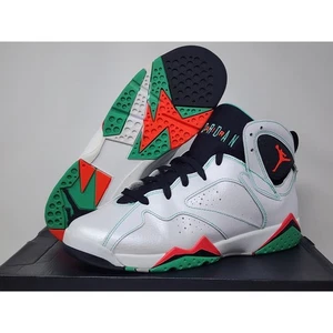 Air Jordan 7 Retro GS VERDE 705417-138 Größe 9,5y GETRAGEN - Bild 1 von 6