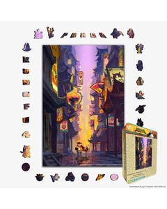 Kung Fu Panda Puzzle - Best Sparring Buddies Wooden Jigsaw Puzzle, Magical Pu... - Picture 1 of 6