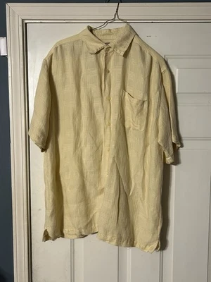 Camisa de resort de lino de ajuste regular para hombre talla grande crema Havanera Foto 1 de 4