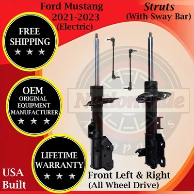 Motorcraft OEM Front Struts W/ Sway Bar For 2021-2023 Ford Mustang Electric 4X4 - Изображение 1 из 4