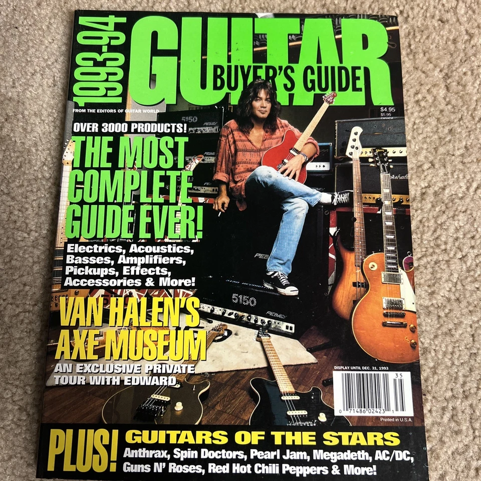 Guitar World Magazine 1993 1994 Buyer's Guide Van Halen Foto 1 de 1
