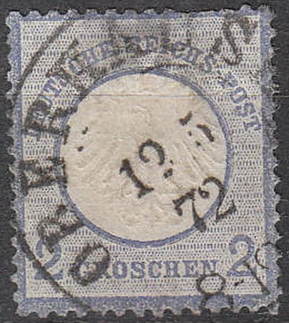 Stamp Germany Reich Mi 005 Sc 005 1872 Imperial Eagle Shield Embossed Used - Image 1 of 1