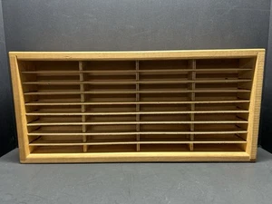 Estuche porta casete NAPA Valley Box Company 1990 vintage 36 ranuras 19,5 pulgadas X 9 pulgadas - Imagen 1 de 9