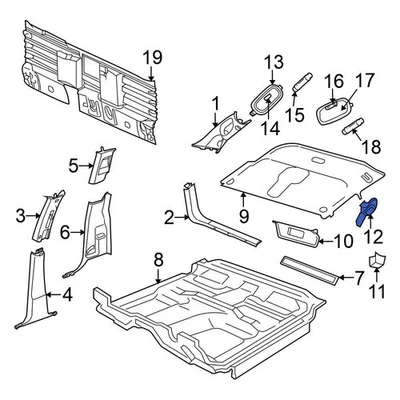 For Mitsubishi Raider 2006-2009 Mitsubishi 5HT25BD1AD Coat Hook Foto 1 de 2