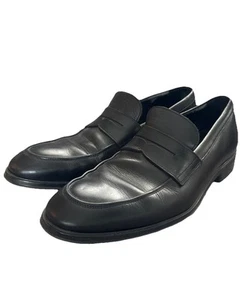 Allen Edmonds Penny Loafer Men’s Sz 9 Black Leather Slip-On Shoes Salerno NICE! - Imagen 1 de 11