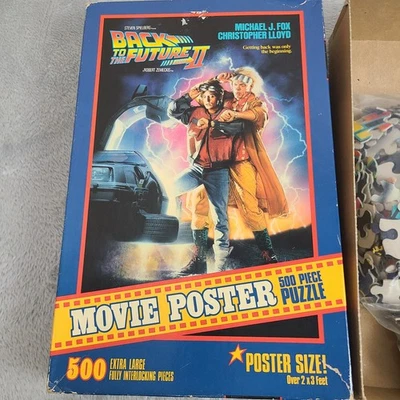 Póster de la película Regreso al futuro 2 1989 vintage 500 piezas rompecabezas largo 2'X 3' Foto 1 de 4