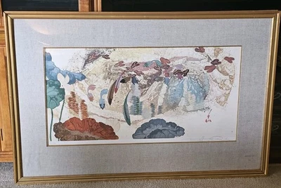 Seriolitografía firmada a mano The Koi Pond de TSENG-YING PANG edición limitada/300 Foto 1 de 4