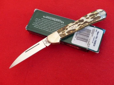 Cuchillo Case XX USA 2005 Copperlock Lockback LEOPARD SPOTS hueso como nuevo/caja 61549WL Foto 1 de 4
