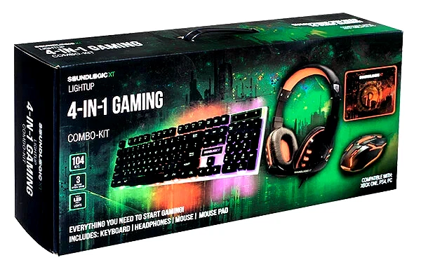 Soundlogic XT Gaming Keyboard Mouse Headset | Works with XBOX, PS5, PC and more - Image 1 of 1