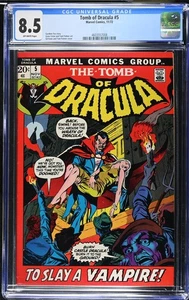 Tomb of Dracula #5 CGC 8.5 1972 Marvel Comics Gil Kane Gardner Fox - Picture 1 of 2
