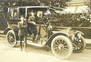 Gilded Age RPPC Photo Postcard Packard Auto W. Chauffeur Livery Touring Car - Picture 1 of 4