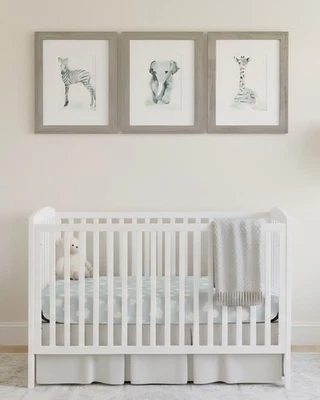 Decoración de guardería - Pinturas de acuarela de animales de safari personalizadas - ¡Únicas en su clase!  Foto 1 de 4