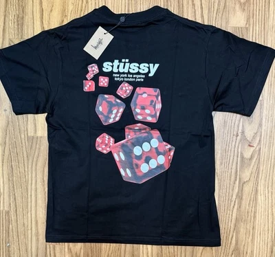 Camiseta negra Stussy para hombre talla PEQUEÑA Foto 1 de 4