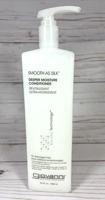 Acondicionador de cabello dañado con humedad profunda Giovanni Smooth As Silk bomba 33,8 oz Foto 1 de 3