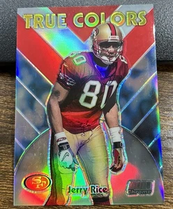 Jerry Rice 1999 Topps Stadium Club Chrome True Colors Refractor #SCCE13 49ers - Picture 1 of 2