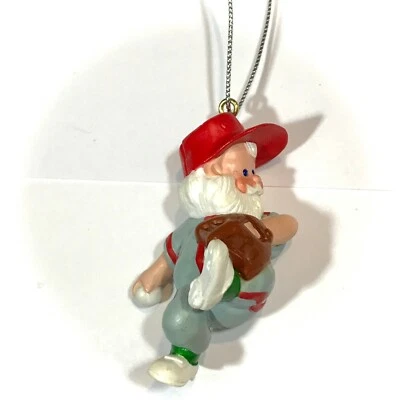 2.5" BÉISBOL SANTA CLAUS ORNAMENTO jarra deportiva #1 regalo de vacaciones árbol de navidad Foto 1 de 4