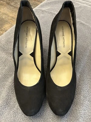 Zapatos Antonio Melani de gamuza negra punta redonda 10 Foto 1 de 4