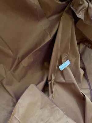 Designer Quality 100% Silk Shantung fabrics - Burnt Gold!!! - Image 1 of 4