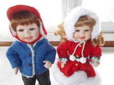 Marie Osmond Winter Dolls Coa + Doll Necklace Boys Will Be Boys Girls Will Be Gi