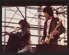 THE RAMONES Joey & Dee Dee 1970s en concert photo originale Kodak 8 x 10 type 1