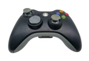 🌻Controlador Microsoft Xbox 360 en negro original aceptable inalámbrico🌻 - Imagen 1 de 10