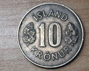 1967 Iceland 10 Kronur  - Picture 1 of 2