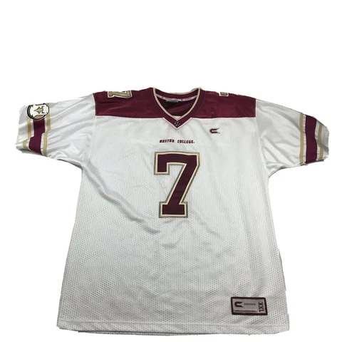 Boston College Football Jersey Mens XXL Eagles #7 NCAA Colosseum Embroidered Cover