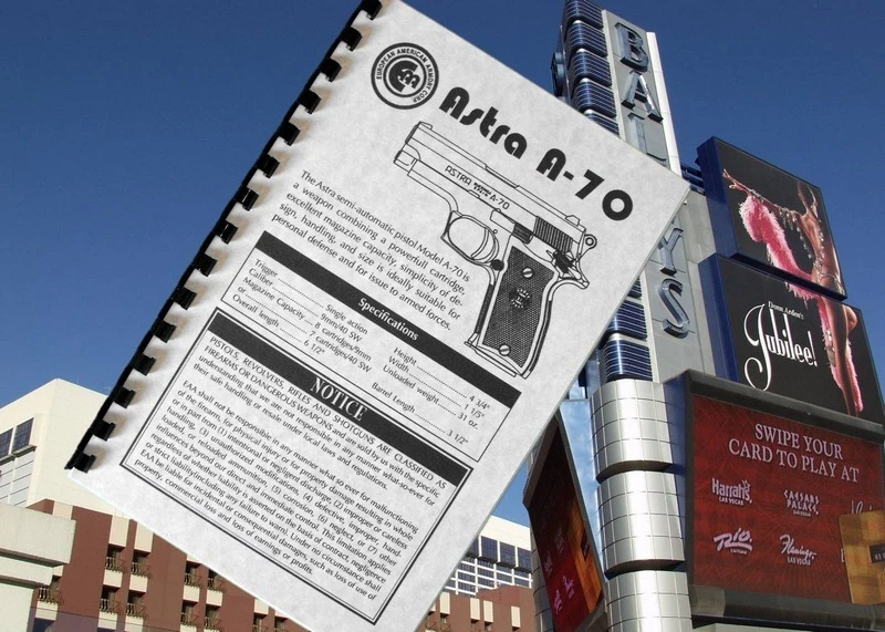 Pistola semiautomática ASTRA MODELO A-70 9mm 40SW manual del propietario de la pistola A70 Foto 1 de 1