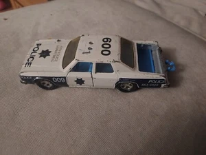 Matchbox 5.5” PLYMOUTH GRAN FURY Diecast Toy POLICE Car (1979) MADE IN ENGLAND - Picture 1 of 7