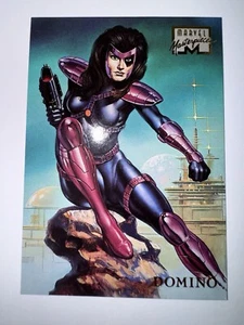 1996 Marvel Masterpieces Domino Base Card #11 NM Rare Boris Vallejo Read - Imagen 1 de 10