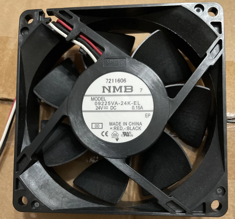 NMB 09225VA-24K-EL 24V 9cm 3pin Cooling Fan 54 CFM - Image 1 of 1