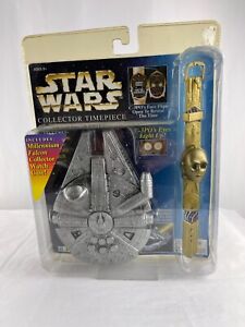 Star Wars Collector Timepiece C-3PO Watch Millennium Falcon Case 1996 New Sealed