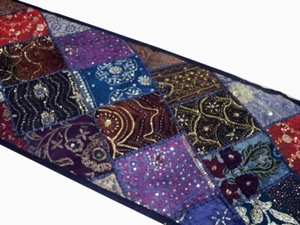 33% OFF 60" ETHNIC ART DÉCOR SARI WALL HANGING TAPESTRY TABLE LINEN RUNNER THROW - Picture 1 of 9