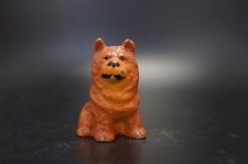 Vtg Painted Hubley Cast Iron Chow Chow Dog Party Favor Childs Toy