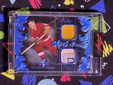2021 Leaf Art Of Sport Gordie Howe Objet D'Art #ODA-11 Game Worn Dual Patch /3
