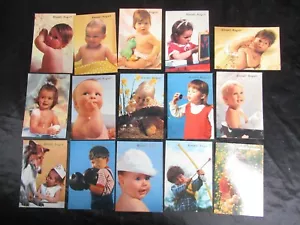 LOTTO # 15 CARTOLINE SINCERI AUGURI BIMBI BABY VINTAGE 1970/80 GADGET POSTCARD - Foto 1 di 6
