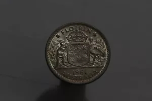 🧭 🇦🇺 FLORÍN AUSTRALIANO 1961 PLATA CIRCULADA B64 #1369 - Imagen 1 de 2