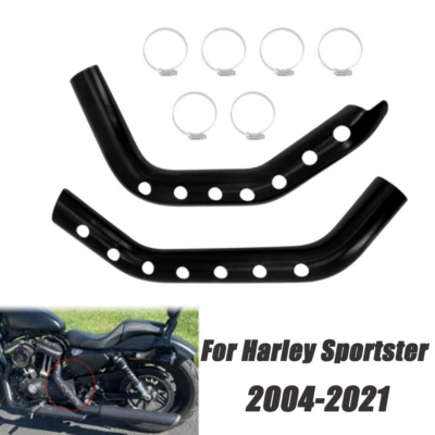 Protector térmico tubo cubierta cabezal escape para Harley Sportster 883 1200 2004-2021 Foto 1 de 4