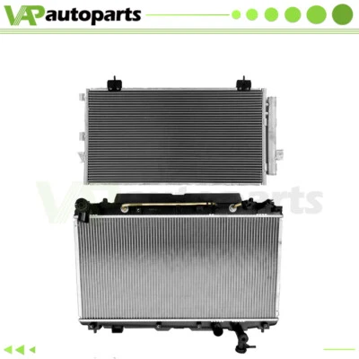 Conjunto de refrigeración de radiador y condensador de aluminio de 2,4 L para Toyota RAV4 2004 2005 Foto 1 de 4