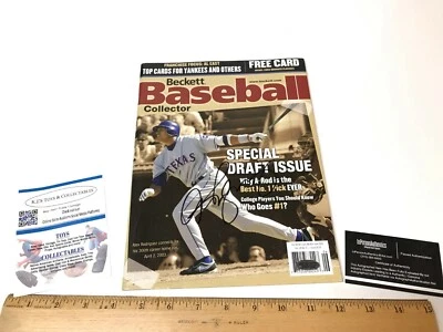 Alex Rodriguez Signed Autographed Baseball Collector Magazine Black Ink With COA - Image 1 of 4