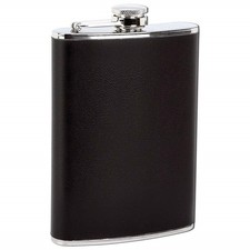 New listing
Flask 8oz Black Faux Leather Stainless Steel Screw Down Cap Alcohol Hip Pocket
