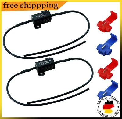 2 Widerstand CanBus 25w Lastwiderstand LED Tagfahrlicht TFL Blinker 25Watt 8 Ohm - Bild 1 von 3