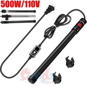 500W LCD Digital Aquarium Heater Submersible Fish Tank Thermostat Anti Explosion - Picture 1 of 56